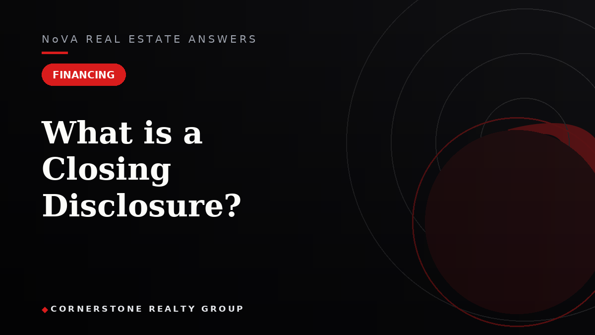 What is a Closing Disclosure?