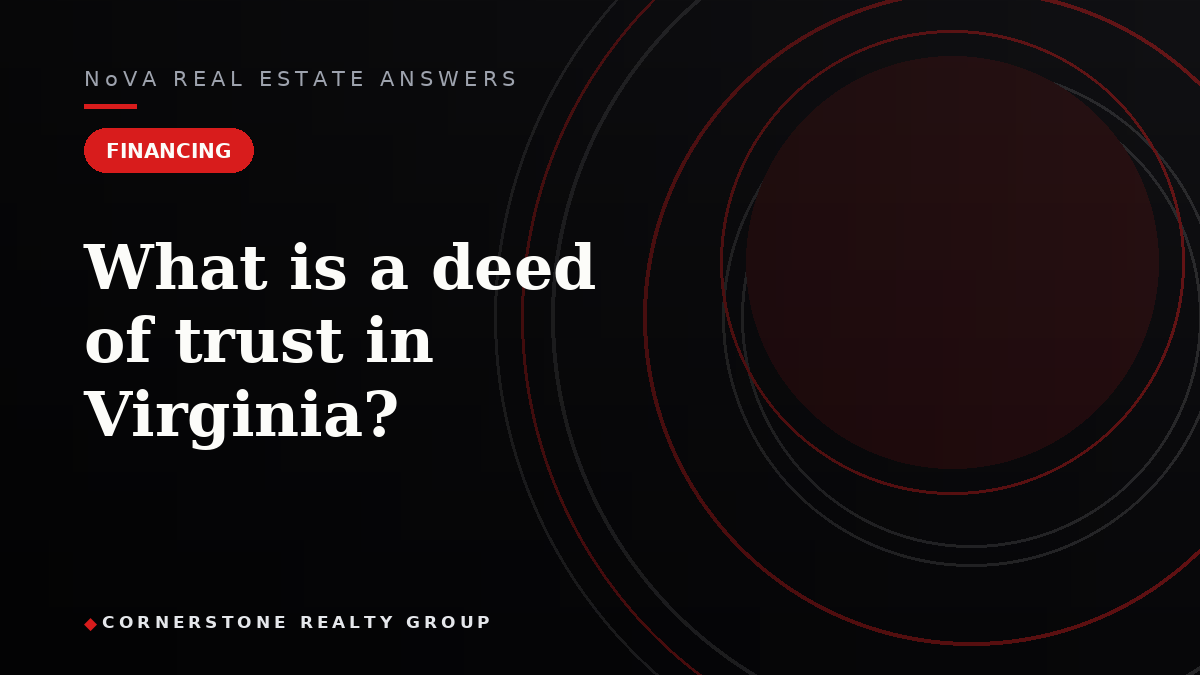 What is a deed of trust in Virginia?