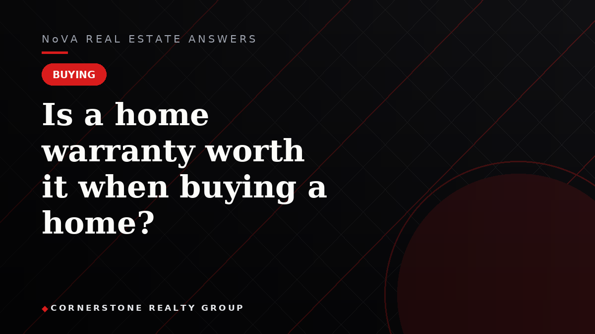 Is a home warranty worth it when buying a home?