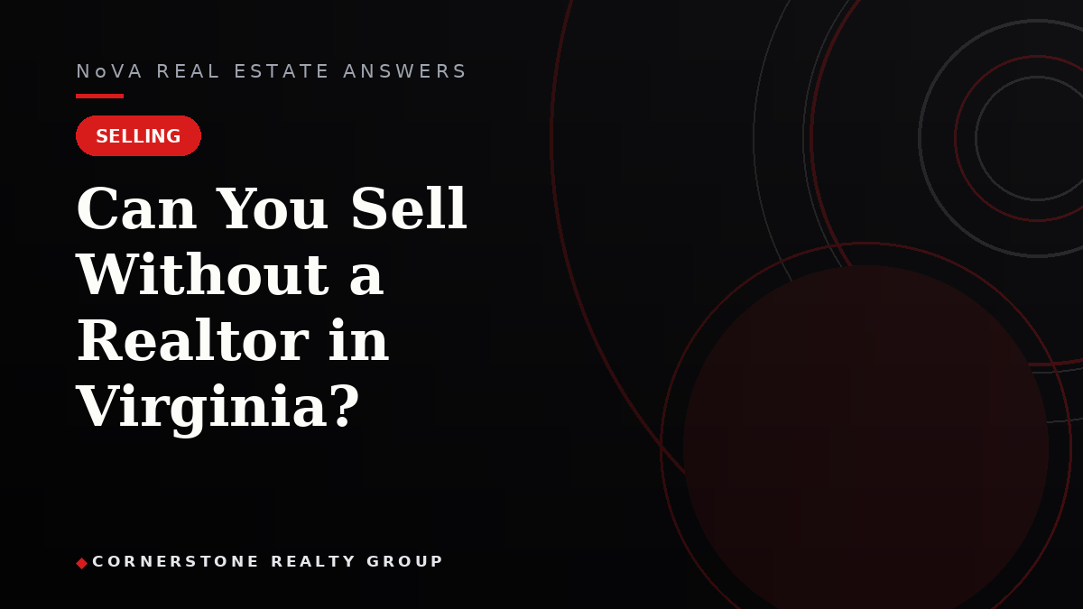 Can You Sell Without a Realtor in Virginia?